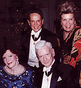 Puccini Foundation Vocal Competition's Board of Directors, Cesare Santaremo and Soprano Jane Marsh
Seated, Dr. Robert Campbell and Soprano Anna Moffo