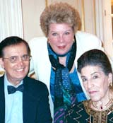 Steve De Maio, Jane Marsh, Licia Albanese at Licia Albanese-Puccini Foundation Gala Dinner.