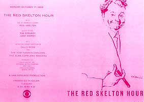 Program from famed television variety show, THE RED SKELTON HOUR, where Jane sang from Puccini's Madame Butterfly and Weill's One Touch of Venus, for CBS Television under David Rose.
