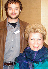 Jordan Shanahan and Jane Marsh  (OPERA INDEX winner, who attended Jane's 2005 Opera Index lecture, 