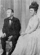 Performing on the Hollywood Palace, Big Crosby and Jane seated onstage during the show, in conversation